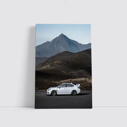 Subaru WRX STI White Mountain Road Shot