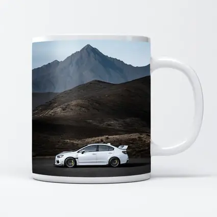 Subaru WRX STI White Mountain Road Shot