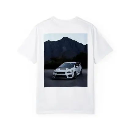 Subaru WRX STI White Mountain Road Scene
