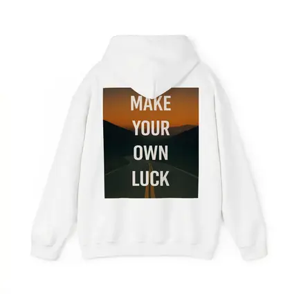 Make Your Own Luck Road Sunset Quote