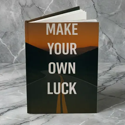 Make Your Own Luck Road Sunset Quote