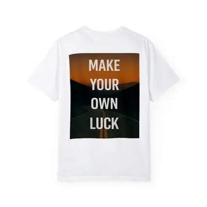 Make Your Own Luck Road Sunset Quote