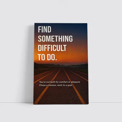 Find Something Difficult To Do Road Sunset