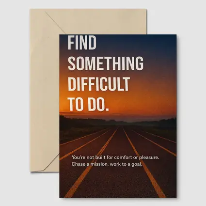 Find Something Difficult To Do Road Sunset
