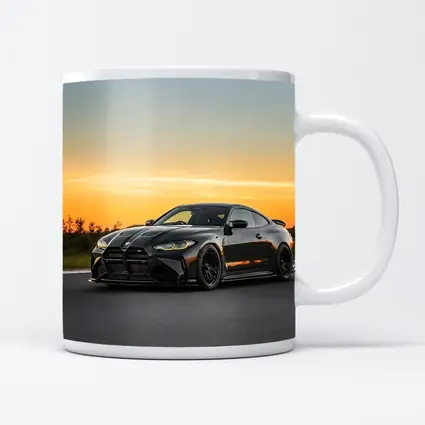 Black BMW M4 Coupe Sunset Track