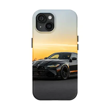 Black BMW M4 Coupe Sunset Track