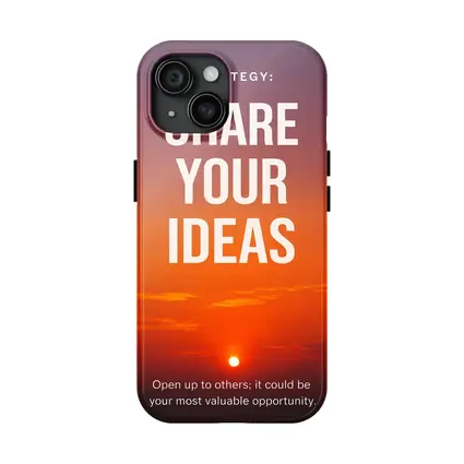 Share Your Ideas Sunset Motivational Quote