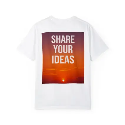 Share Your Ideas Sunset Motivational Quote