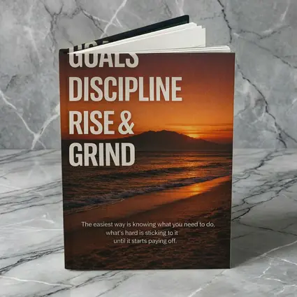 Goals Discipline Rise Grind Sunset Motivational