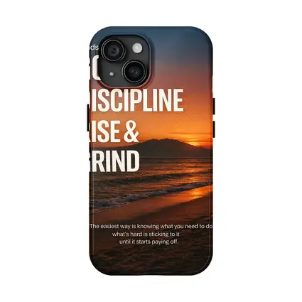 Goals Discipline Rise Grind Sunset Motivational