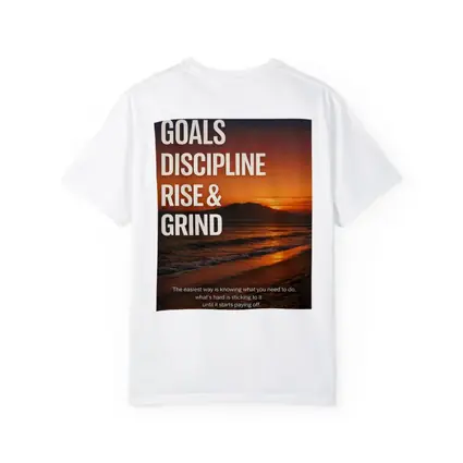 Goals Discipline Rise Grind Sunset Motivational