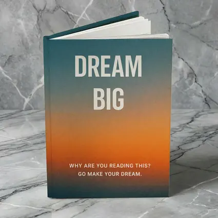 Dream Big Mindset Motivational Sunset Quote