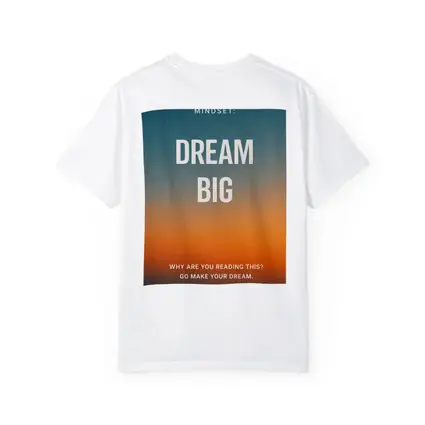 Dream Big Mindset Motivational Sunset Quote