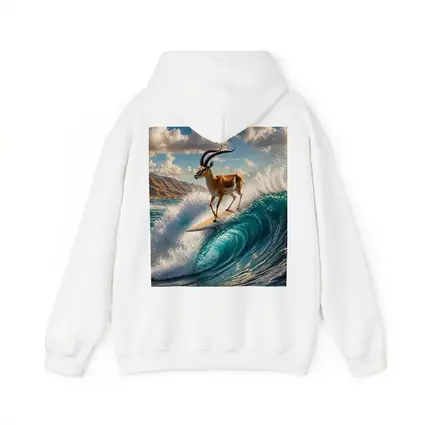 Antelope Surfing Giant Ocean Wave Art