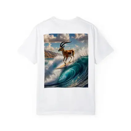 Antelope Surfing Giant Ocean Wave Art