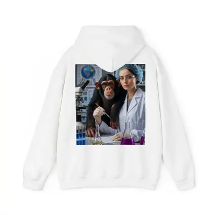 Chimpanzee Scientist Woman Lab Research
