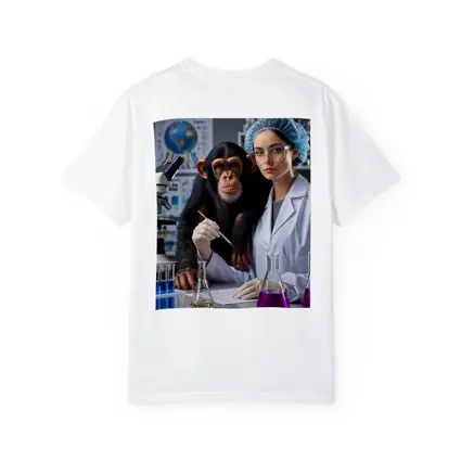 Chimpanzee Scientist Woman Lab Research