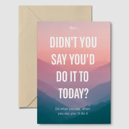 Motivational Quote Pink Mountain Sunrise Landscape