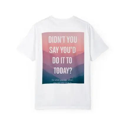 Motivational Quote Pink Mountain Sunrise Landscape