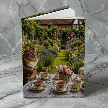 Maine Coon Cat English Cottage Garden Tea