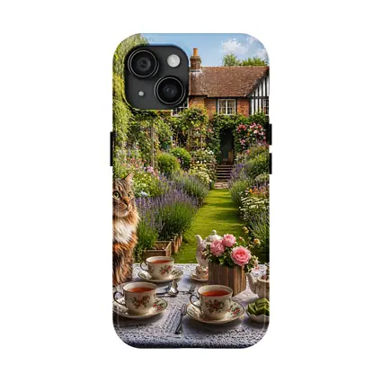 Maine Coon Cat English Cottage Garden Tea