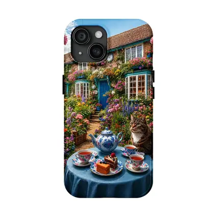 Tabby Cat Garden Cottage Afternoon Tea
