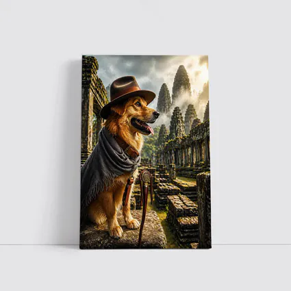 Golden Dog Explorer Ancient Temple Ruins