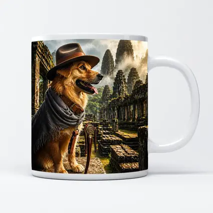 Golden Dog Explorer Ancient Temple Ruins