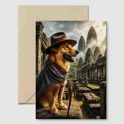 Golden Dog Explorer Ancient Temple Ruins