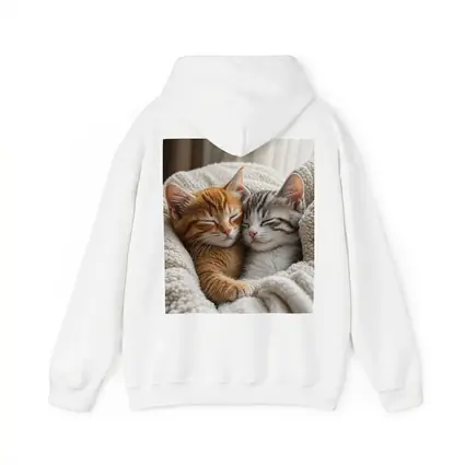 Two Sleeping Kittens Cuddled In Blanket
