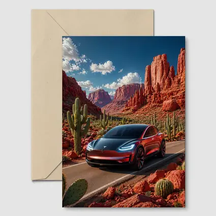 Tesla Model 3 Red Rock Canyon Drive