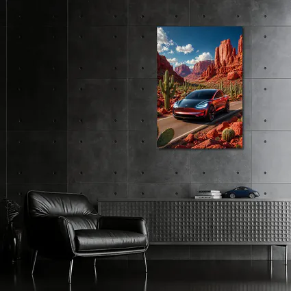 Tesla Model 3 Red Rock Canyon Drive
