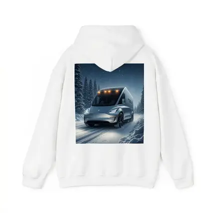 Tesla Semi Truck Snowy Winter Night Drive