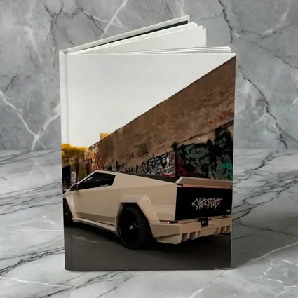 Tesla Cybertruck Beige Wrap Urban Graffiti Street