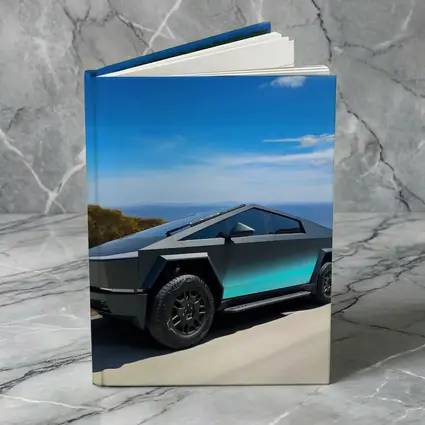 Tesla Cybertruck Dark Teal Coastal Road Drive