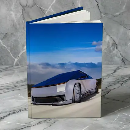 Tesla Cybertruck Futuristic Concept Car Blue Sky