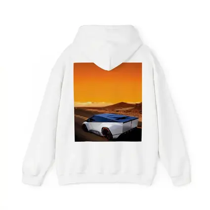 Tesla Cybertruck Concept Desert Orange Sky