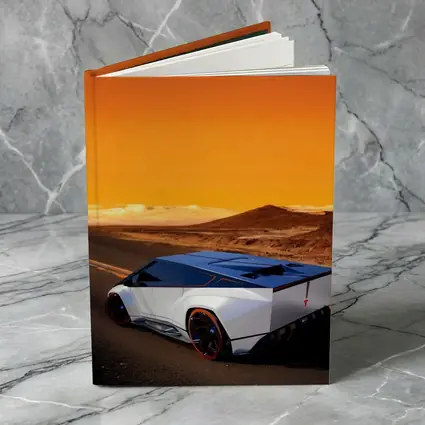 Tesla Cybertruck Concept Desert Orange Sky