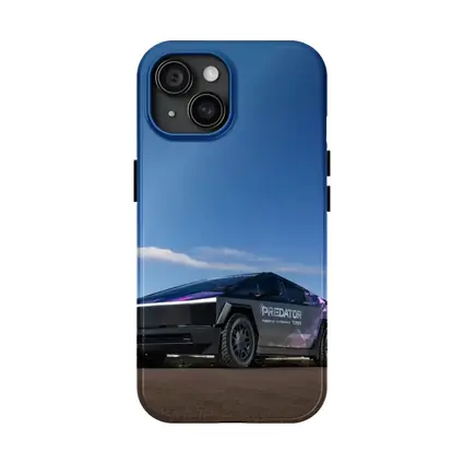 Tesla Cybertruck Predator Wrap Blue Sky