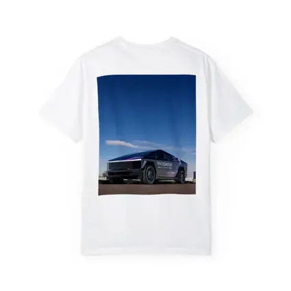 Tesla Cybertruck Predator Wrap Blue Sky