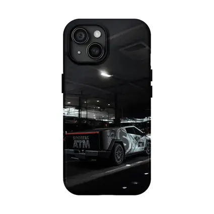 Tesla Cybertruck Custom Wrap Night Parking