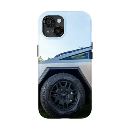 Tesla Cybertruck Parked On Green Grass