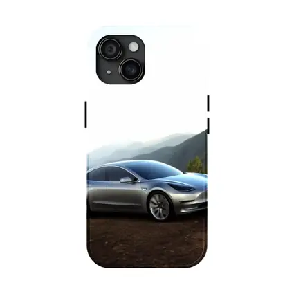 Tesla Model 3 Silver Mountain Scenic View