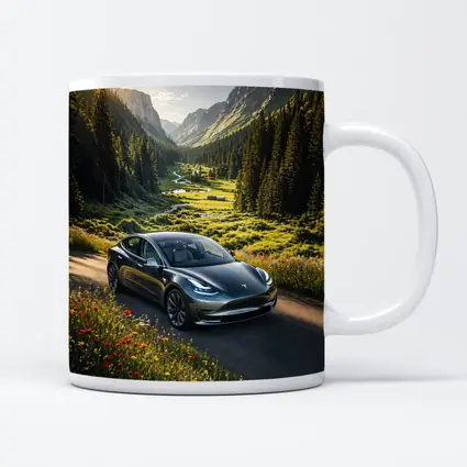 Tesla Model 3 Mountain Valley Road Drive