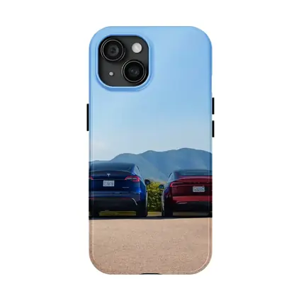 Tesla Model Y Model Three Mountain Road