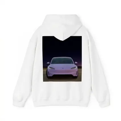 Tesla Model 3 Pink Desert Night Sky