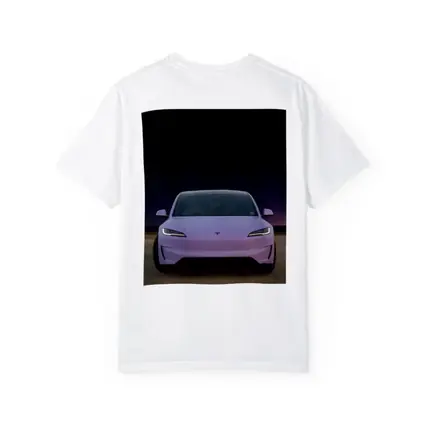 Tesla Model 3 Pink Desert Night Sky