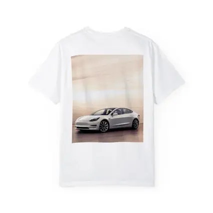 Tesla Model 3 White Speed Blur Background