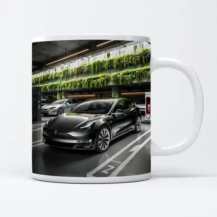 Tesla Model S Black Indoor Supercharger Station