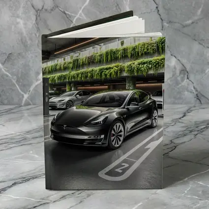 Tesla Model S Black Indoor Supercharger Station